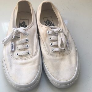White Canvas Vans